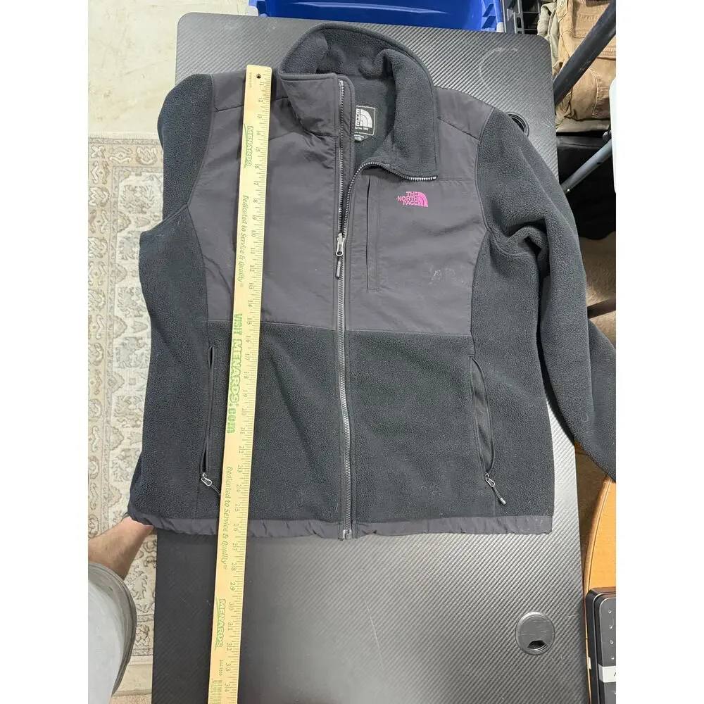 North Face Denali Fleece Jacket Black Womens XL Breast Cancer Edtn Full Zip - Picture 5 of 13